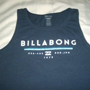 Tank Top Billabong L Navy Tailored Fit 100% Cotton T Shirt